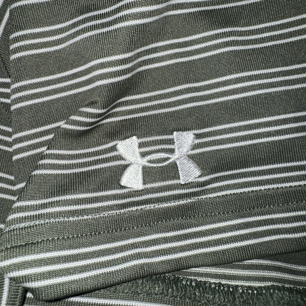 Men's XL Under Armour Professional Golfers Of America PGA Striped Golf Polo - Picture 6 of 6